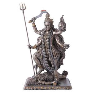 lot 19593 image: Pacific Giftware Eastern Enlightenment Goddess Kali Bhavatarini Destroyer Statue Decorative Hindu Goddess of Time and Death Figurine