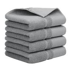 lot 8017 image: PiccoCasa 100% Cotton Bath Towel 4Pk