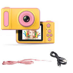 lot 19549 image: 1080P Childrens Digital Camera PinkYellow
