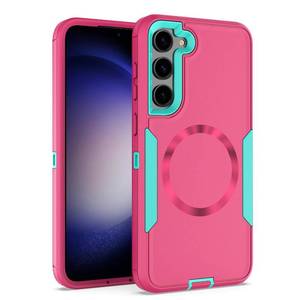 lot 4284 image: showdd Designed for Samsung Galaxy S24 Case,Magnetic,Double Drop Protection Heavy Duty,Compatible with MagSafe,Dustproof,No Fading, No Yellowing,for Men Women,Rose Blue