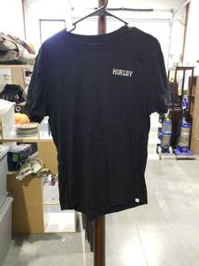lot 3354 image: Hurley Black T-Shirt with Small Logo Size Large