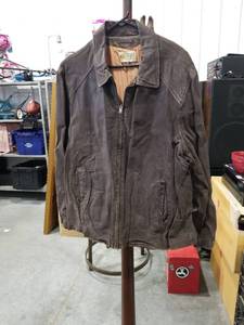 lot 3361 image: Wilsons Leather Brown Motorcycle Style Jacket XXL