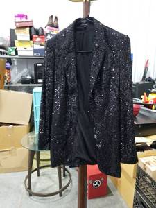 lot 3382 image: Express Black Sequin Long Sleeve Blazer