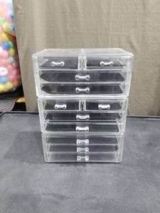 lot 3397 image: 3 PIECE MAKE UP CASE ORGANIZER
