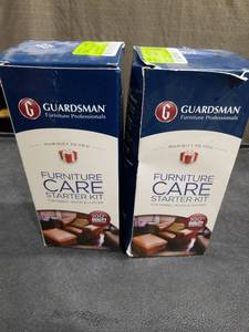 lot 3407 image: Guardsmen Professional furniture Care Staryer Kit for fabric wood leather Set 2