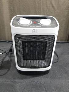 lot 3408 image: PCI White Compact Space Heater with Thermostat