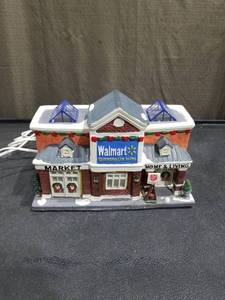 lot 3420 image: Walmart Holiday Village Lighted Building
