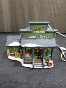 lot 3421 image: Up The Creek Paddle Store Christmas Village House