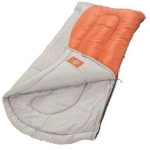 lot 3435 image: Coleman Montauk 20°F Big and Tall Adult Sleeping Bag, Orange