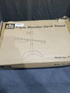 lot 3445 image: Forging Mount Triple Monitor Desk Stand FM4511