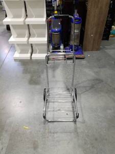 lot 3447 image: Collapsible Chrome Luggage Cart with Wheels