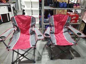 lot 3480 image: (2) Deluxe Folding Quad Chair