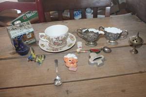 lot 3322 image: Ironstone Cup, Saucer & More