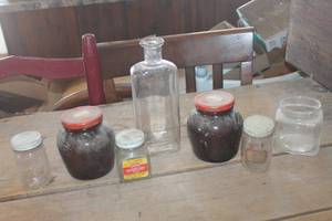 lot 3335 image: Vintage Glass Bottles & Jars