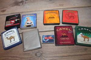 Vintage Camel Cigarette Tins and More