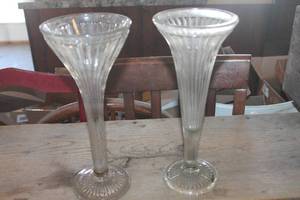 lot 3380 image: 12 Tall Glass Vases