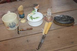 lot 3386 image: Vtg. Celluloid File, Trinket Box & More