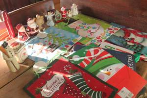 lot 3415 image: Christmas Figurines, Bags & More