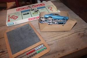 lot 3420 image: Vtg. Slate Board and More
