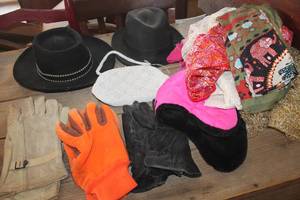 lot 3435 image: Vtg. La Regale Beaded Purse, Hats and More