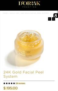 $195!! D'OR24K Prestige Endless Beauty 24K Gold Facial Peel System