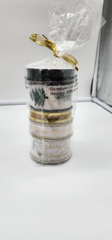 lot 66880 image: Decorative Holiday Ribbon Set - Retail $12