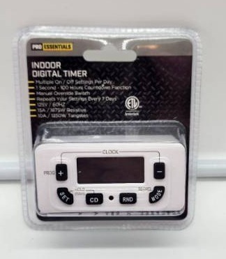 lot 66950 image: Pro Essentials Indoor Digital Timer - Retail $12