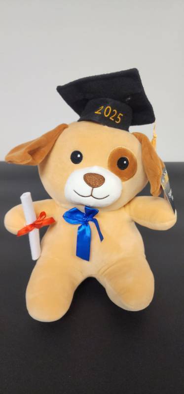 lot 67267 image: 2025 Graduation Puppy Plush with Diploma - Retail $10