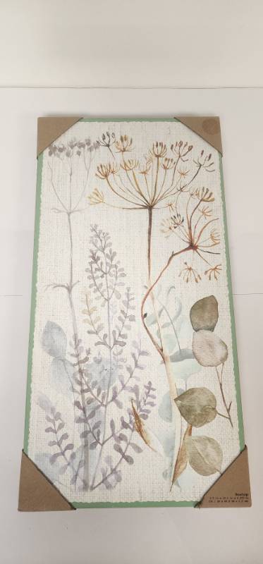 lot 67314 image: Botanical Wildflower Wall Art - Retail $10