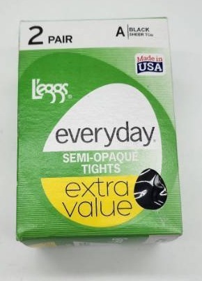 lot 67693 image: Leggs Everyday Semi-Opaque Tights 2 Pair Pack Size A (Small)
