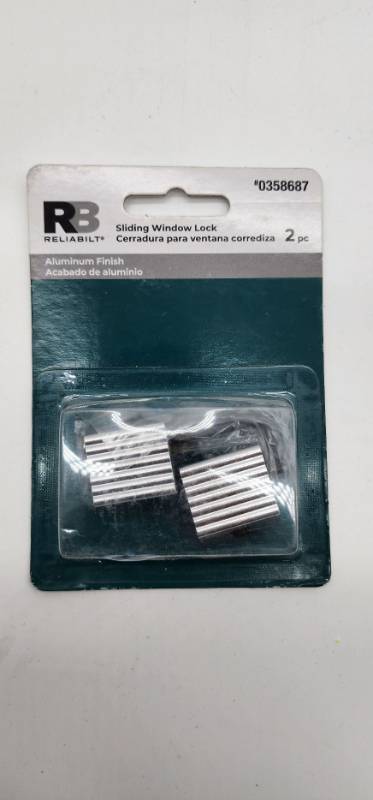 lot 67848 image: Reliabilt Sliding Window Lock 2pc Set