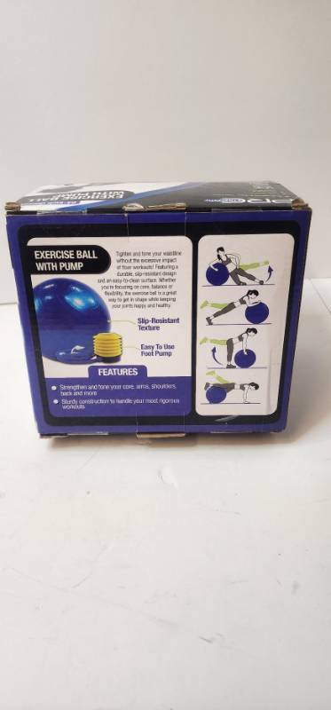 lot 68057 image: PR Strength 24-inch Exercise Ball with Pump