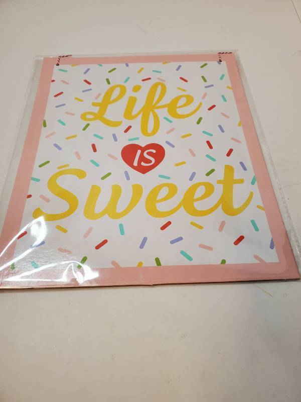 lot 68120 image: Life is Sweet Wall Art Print