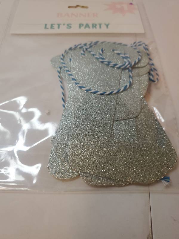 lot 68128 image: Hanging Banner Lets Party, Cheers, Party&nbsp