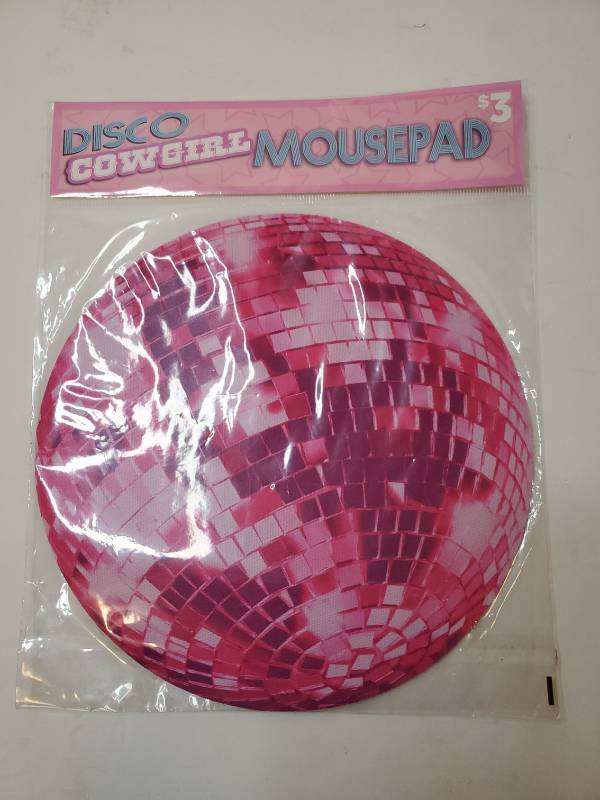 lot 68137 image: Pink Disco Ball Computer Mousepad