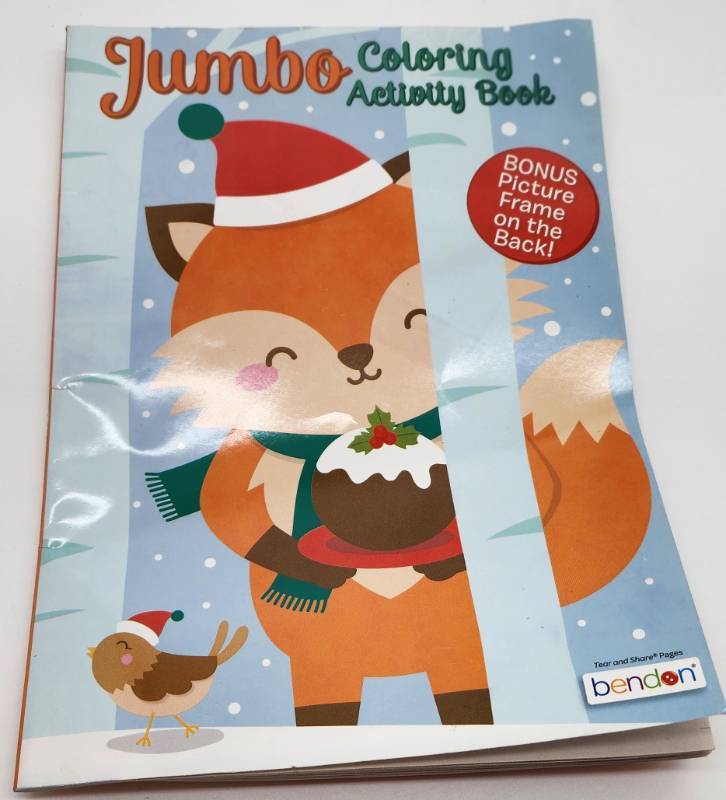 lot 67888 image: Bendon Christmas Jumbo Coloring Activity Book - Retail $5