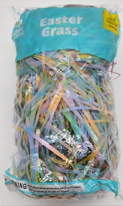 lot 67915 image: Pastel Iridescent Easter Basket Grass 2-Pack - Retail $3