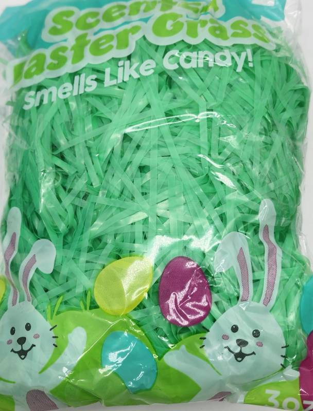 lot 67929 image: Easter Basket Green Paper Grass Filler 2-Pack - Retail $3