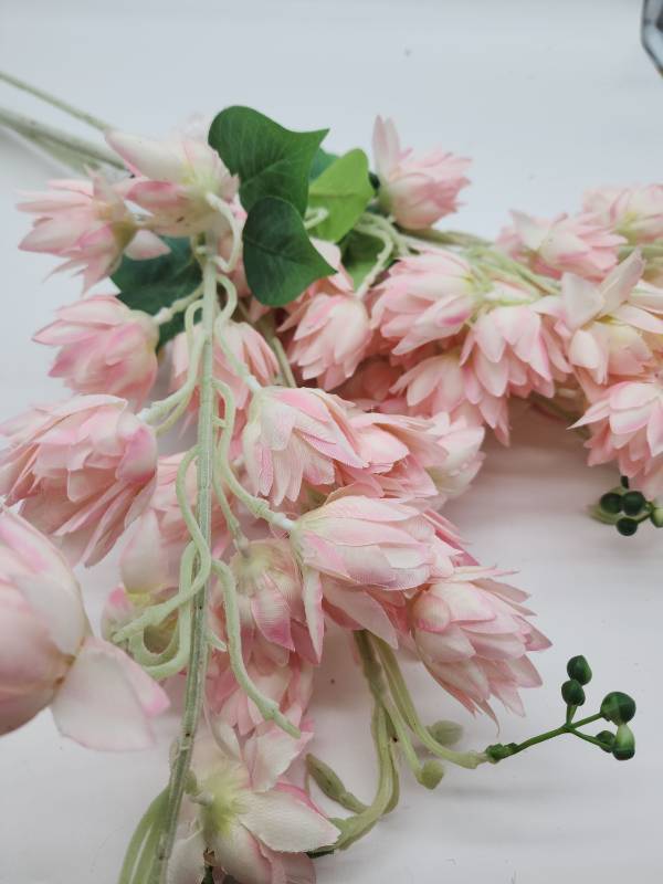 lot 68886 image: Artificial&nbspPink Lily Stem Bundle, 5 Bundle Stems Included  - Retail $12