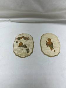lot 25 image: Child Wooden Wall Art Plaques