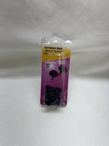 lot 41 image: Furniture Nails Black Round Head Pack