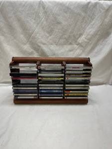 lot 58 image: Wooden CD Wall Mount Display Rack