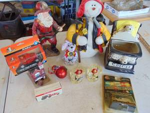 lot 2239 image: Firefighter collectibles including McCoy cookie jar