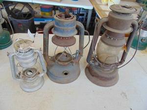 lot 2350 image: 3 lanterns - all need help
