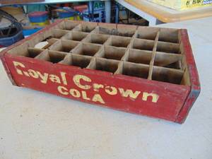 RC Cola wooden crate