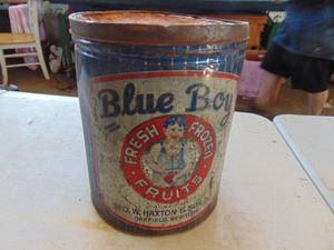 lot 2389 image: Large BLUE BOY Tin