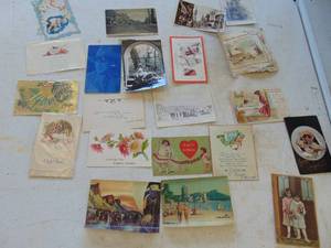 lot 2399 image: Vintage Postcards - Valentines