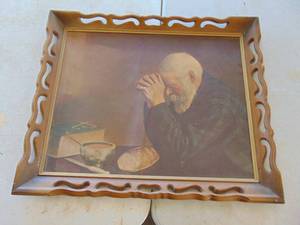 lot 2401 image: Vintage Giving Thanks Print