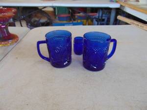 lot 2407 image: Cobalt Coffee Cups and more
