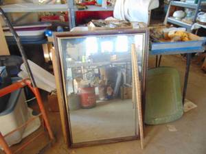 lot 2421 image: Framed Mirror